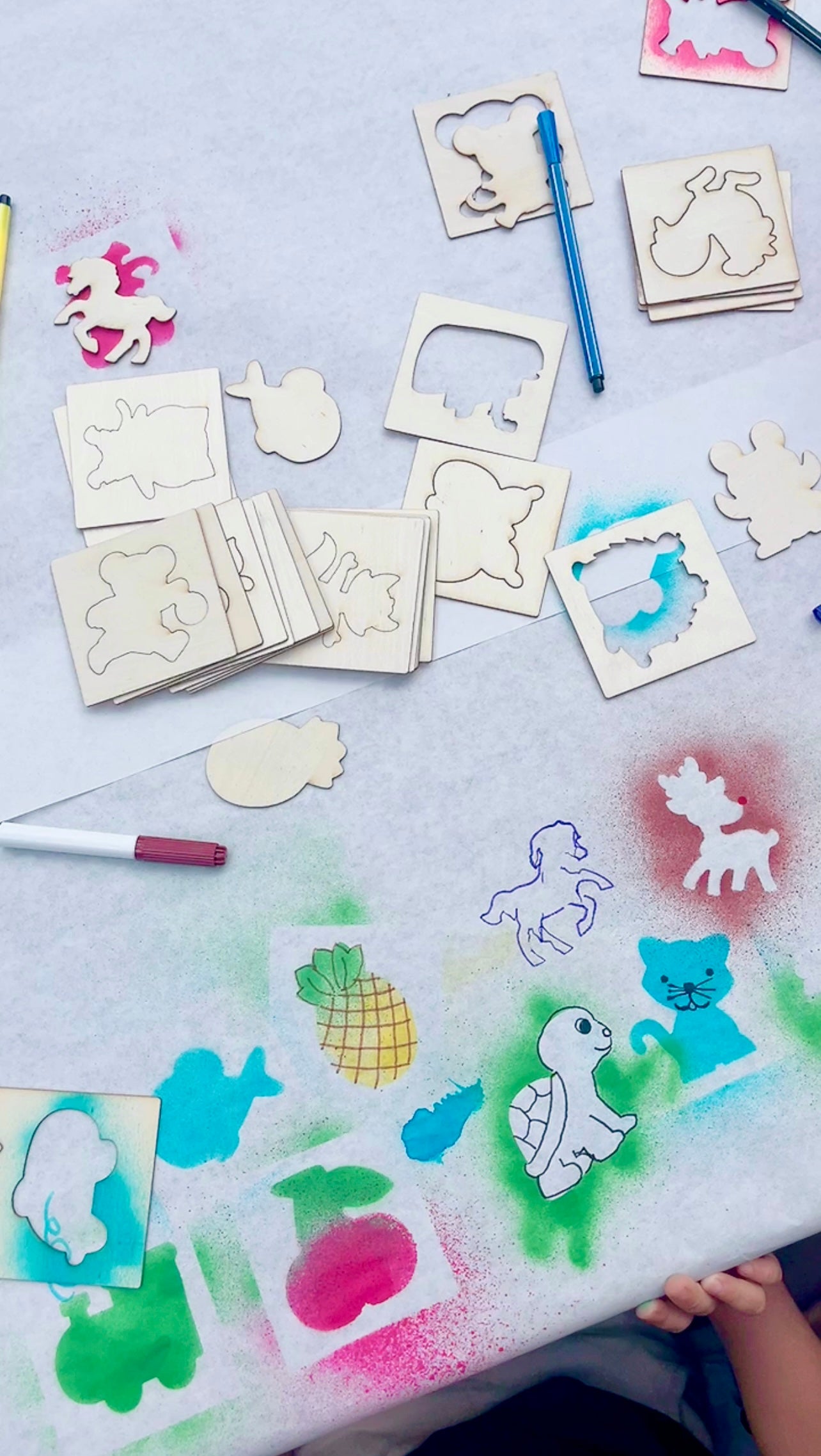 Dino Airbrush Stencil Kit
