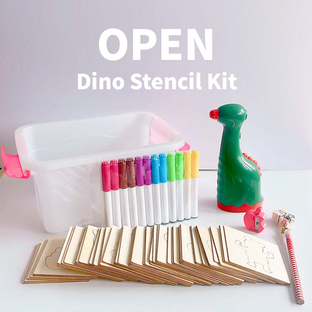 Dino Airbrush Stencil Kit